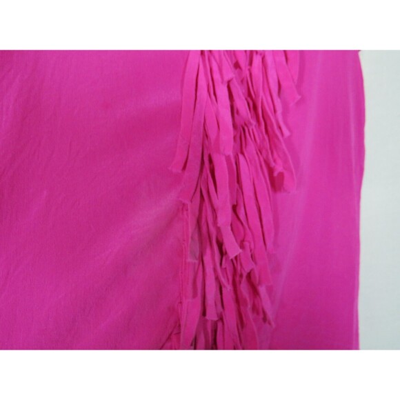 Rieley Pink Fringed Silk Sleeveless Top Size Small -READ DESC- - Picture 7 of 12